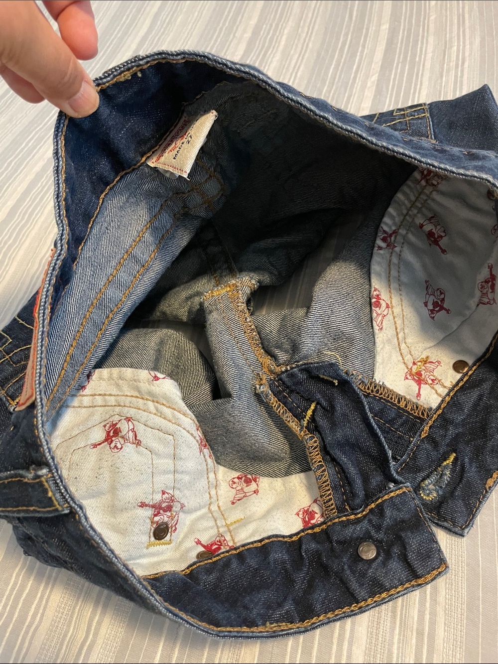 True Religion Dark Indigo Denim Shorts - Picture 10 of 11